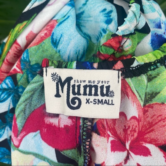 Show Me Your MuMu tropical floral print halter top - Picture 4 of 16